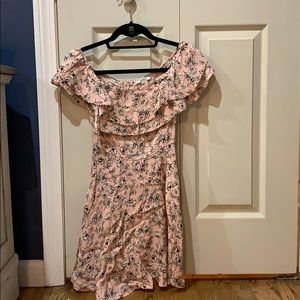 Floral off the shoulder dress